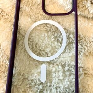Purple and Clear Phone Case